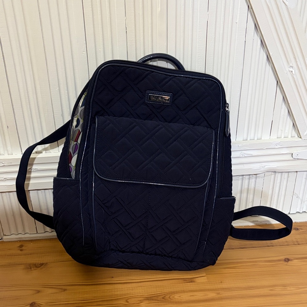 Vera Bradley ultimate backpack navy microfiber